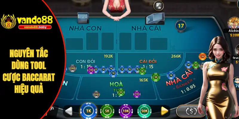Nguyên tắc dùng tool cược baccarat hiệu quả