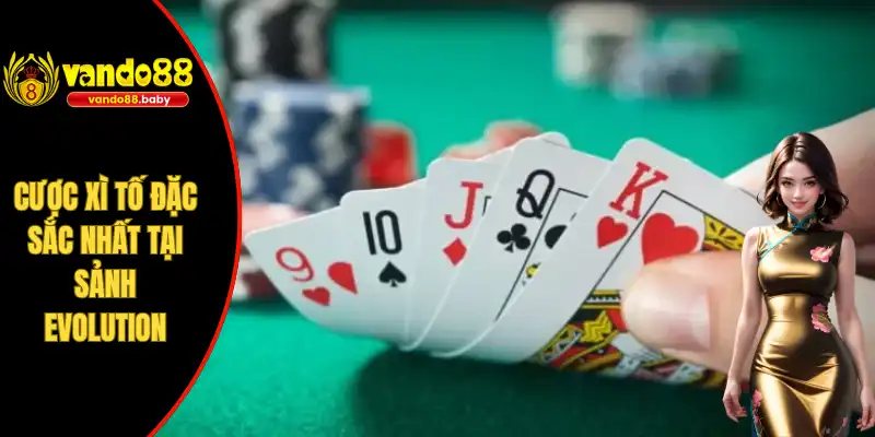 Cược xì tố đặc sắc nhất tại sảnh Evolution